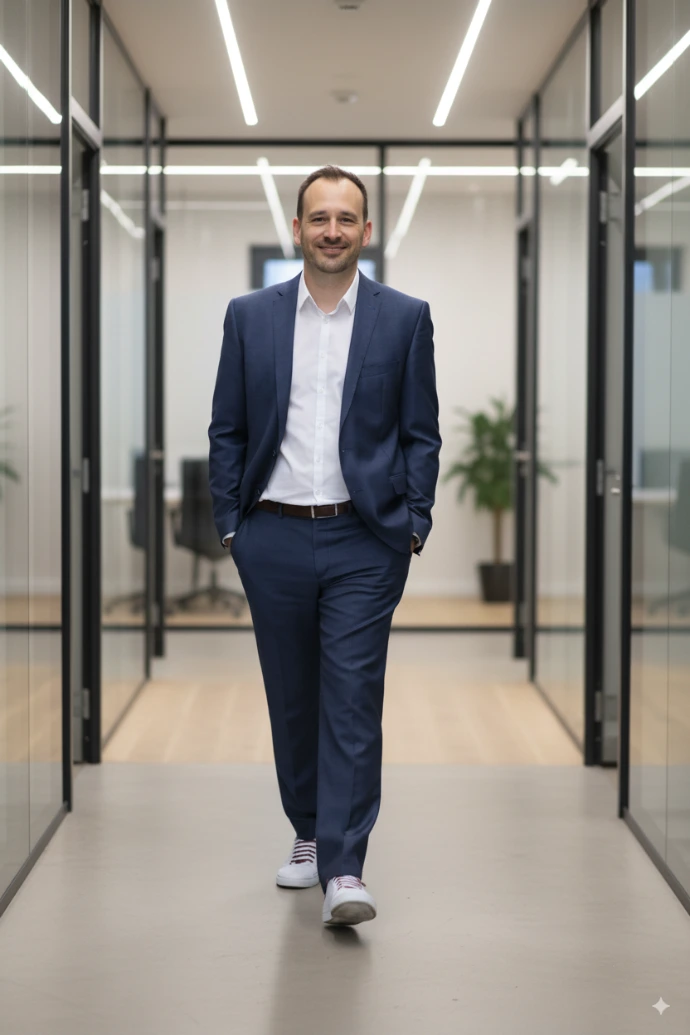 KI-Experte und Digitalberater Michael Schilde in einem modernen Büro